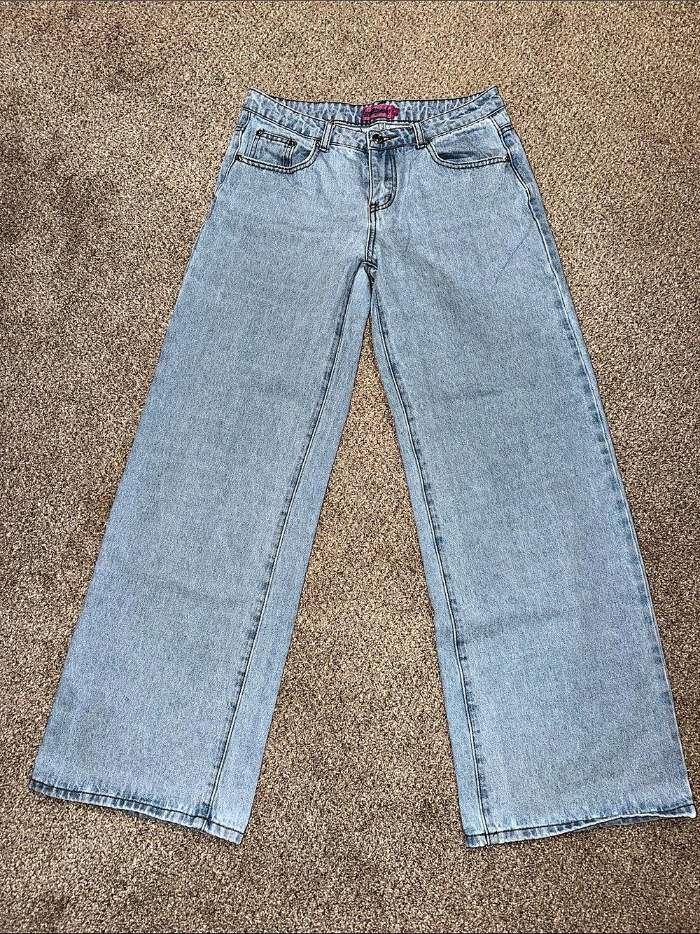 Edikted low waisted wide leg jeans